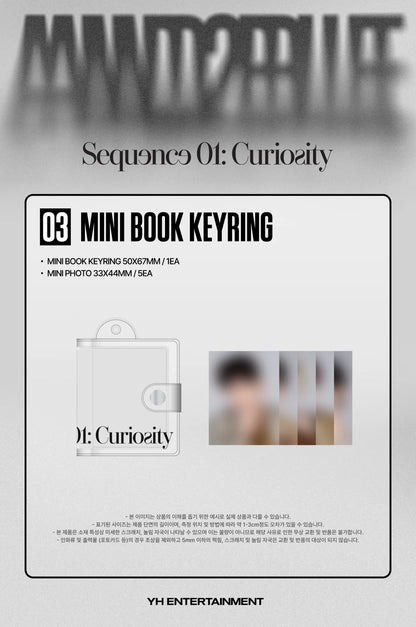 *PRE-ORDER* AND2BLE - [SEQUENCE 01: CURIOSITY POP UP OFFICIAL MD] Mini Book Keyring