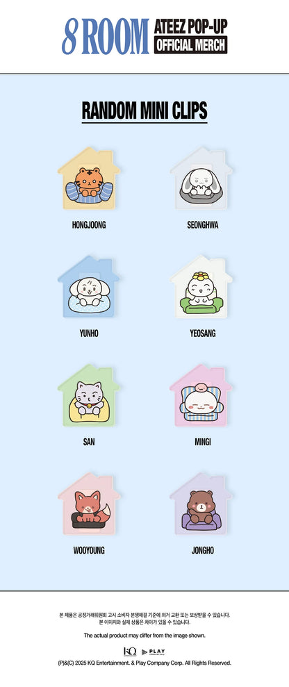 *PRE-ORDER* ATEEZ - [8ROOM 7th Anniversary Pop-Up MD] Random Mini Clip