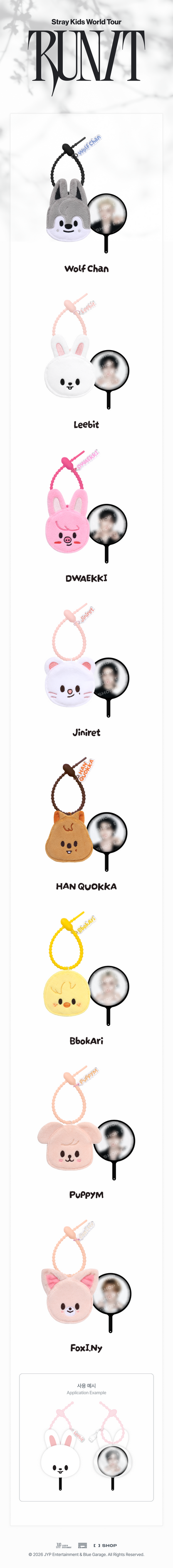 *PRE-ORDER* STRAY KIDS - [Run It MD] SKZOO Mini Plush Keyring