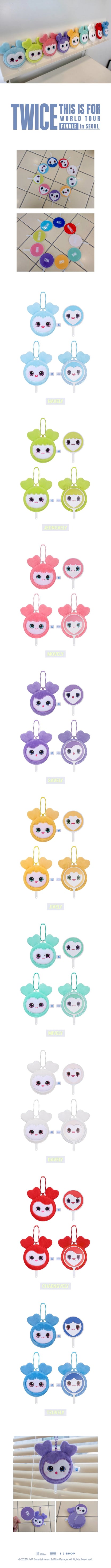 *PRE-ORDER* TWICE - [This Is For 2026 World Tour Finale In Seoul MD] Lovely Plush Mini Picket Keyring