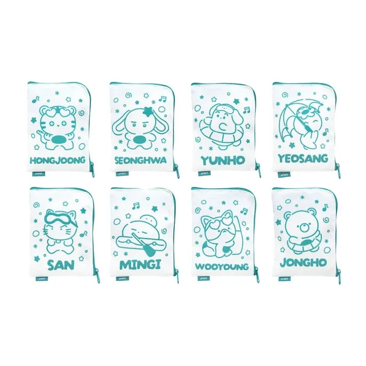 *PRE-ORDER* ATEEZ - [8th Anniversary Exhibition: Blue Drift Official MD] Random Mini Pouch