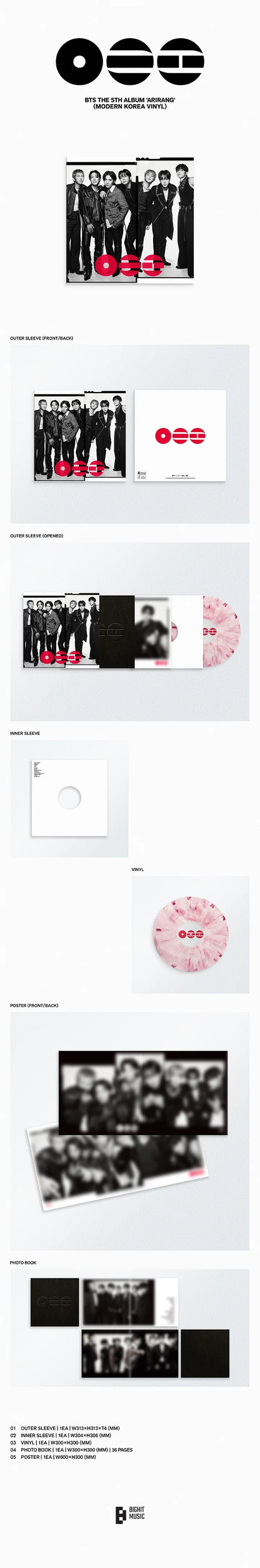 BTS - ARIRANG (5th Studio Album) [Modern Korea Vinyl Ver.]