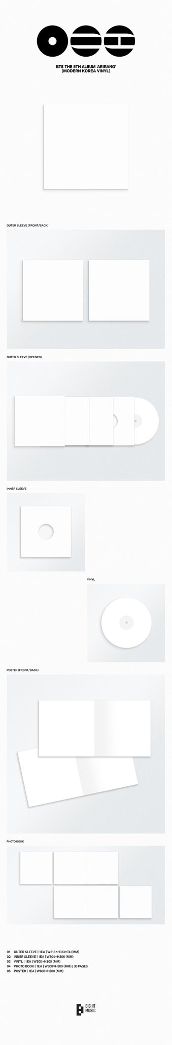 BTS - ARIRANG (5th Studio Album) [Modern Korea Vinyl Ver.]