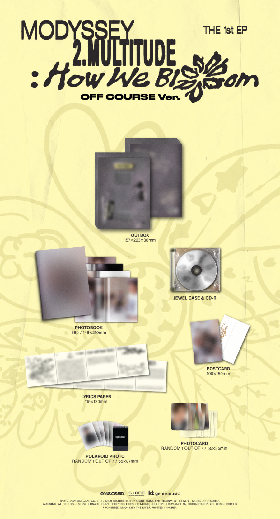 *PRE-ORDER* MODYSSEY - 2.Multitude: How We Bloom [Off Course Ver.]