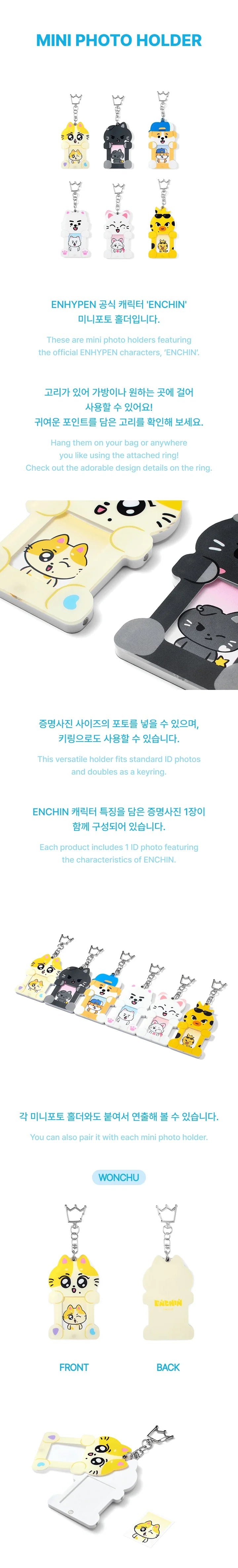 *PRE-ORDER* ENHYPEN - [ENCHIN Official Character MD] Mini Photo Holder