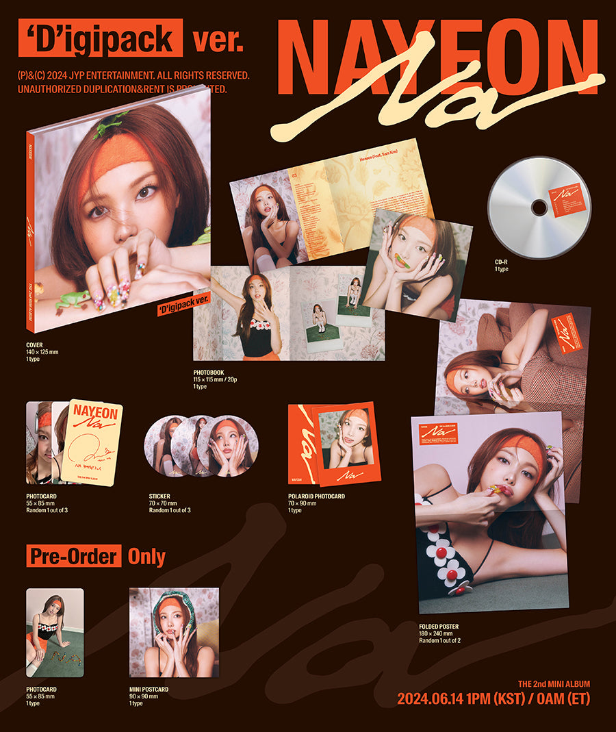 TWICE NAYEON - Na (2nd Mini Album) ['D'igipack Ver.]