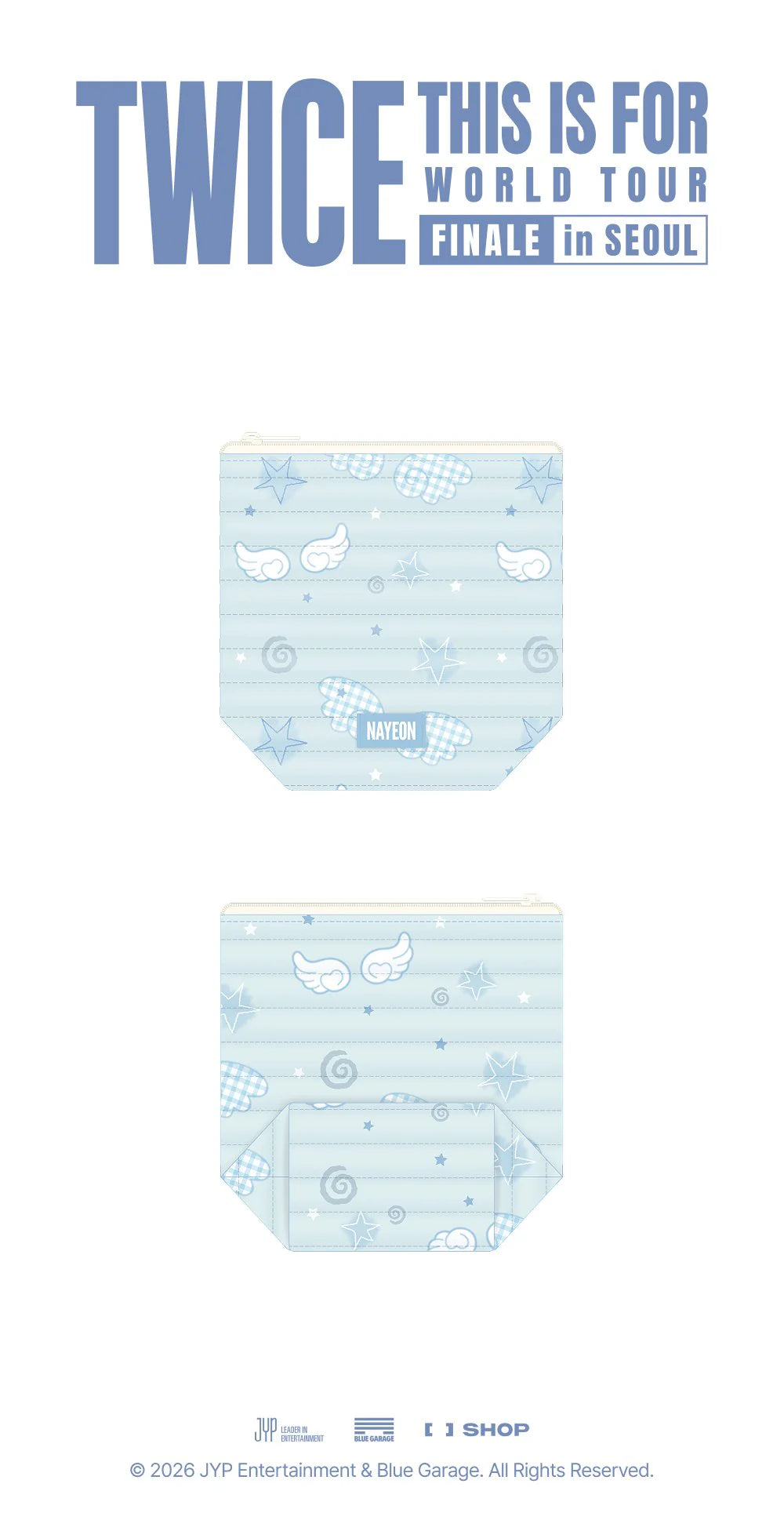 *PRE-ORDER* TWICE - [This Is For 2026 World Tour Finale In Seoul MD] Nayeon Quilted Pouch