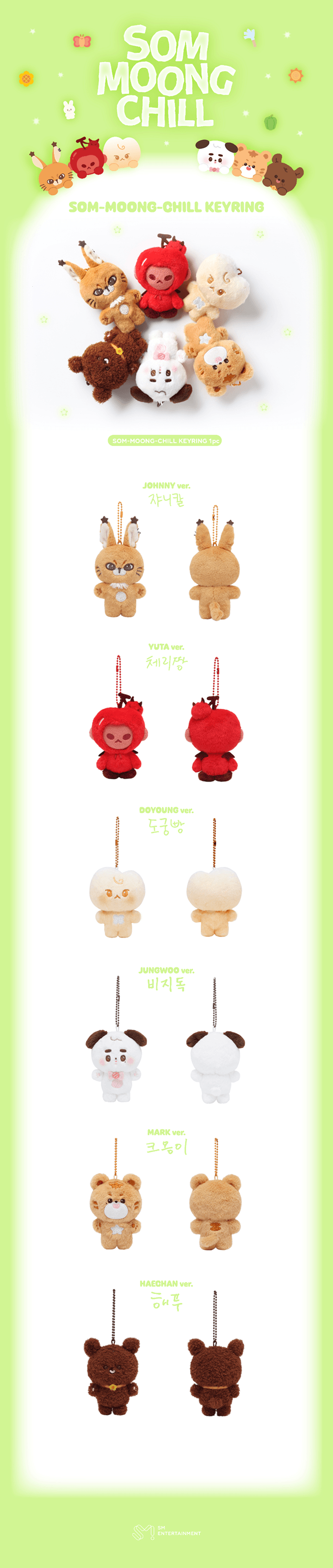 NCT127 - Som-Moong-Chill Keyring
