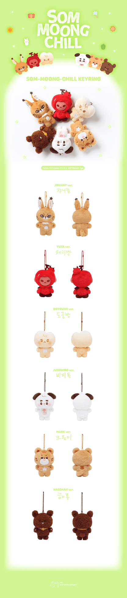 NCT127 - Som-Moong-Chill Keyring