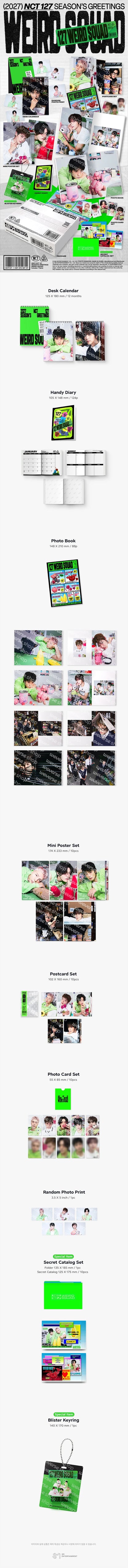 *PRE-ORDER* NCT 127 - [2027 Season's Greetings] 127 Weird Squad