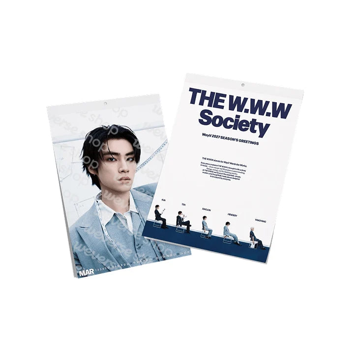 *PRE-ORDER* WAYV - [2027 Wall Calendar] The W.W.W Society