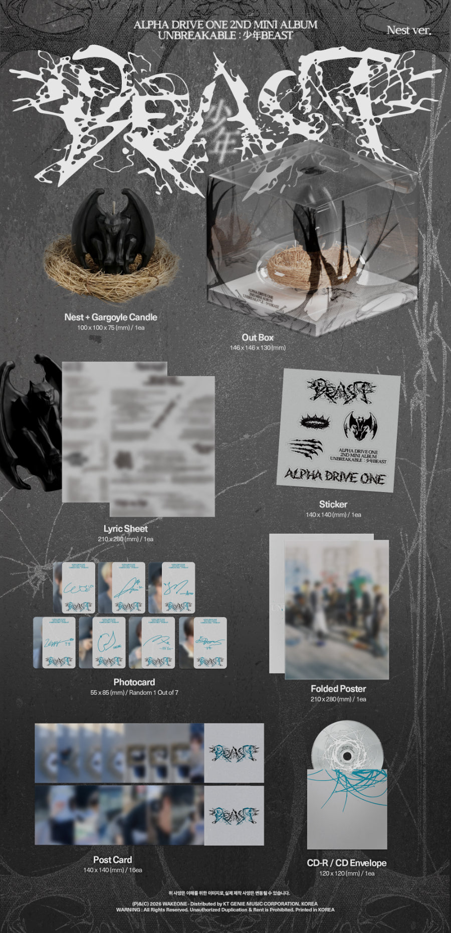 *PRE-ORDER* ALPHADRIVEONE - Unbreakable: Beast [Nest Ver.]