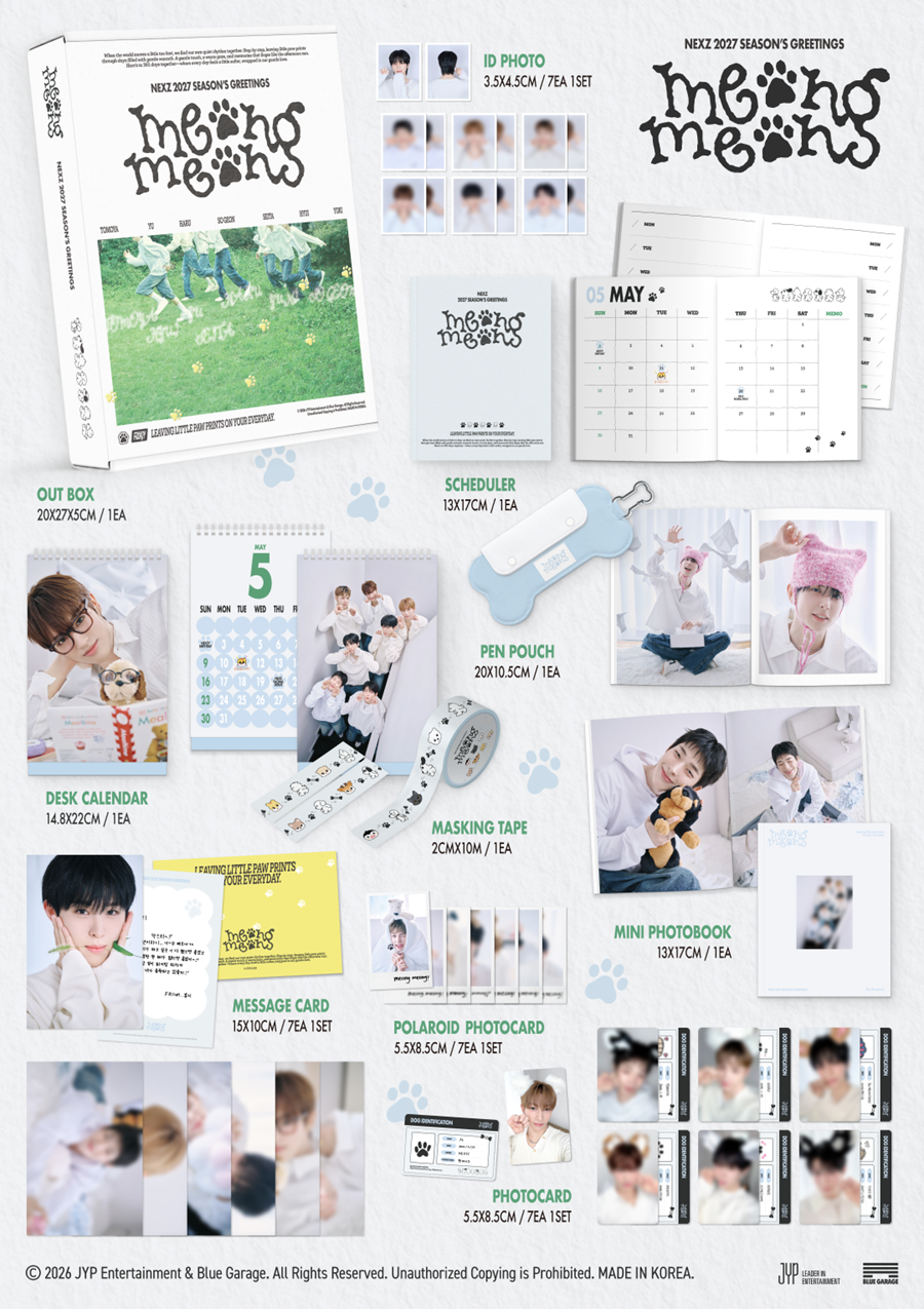 *PRE-ORDER* NEXZ - [2027 Season's Greetings] Meong Meong + POB