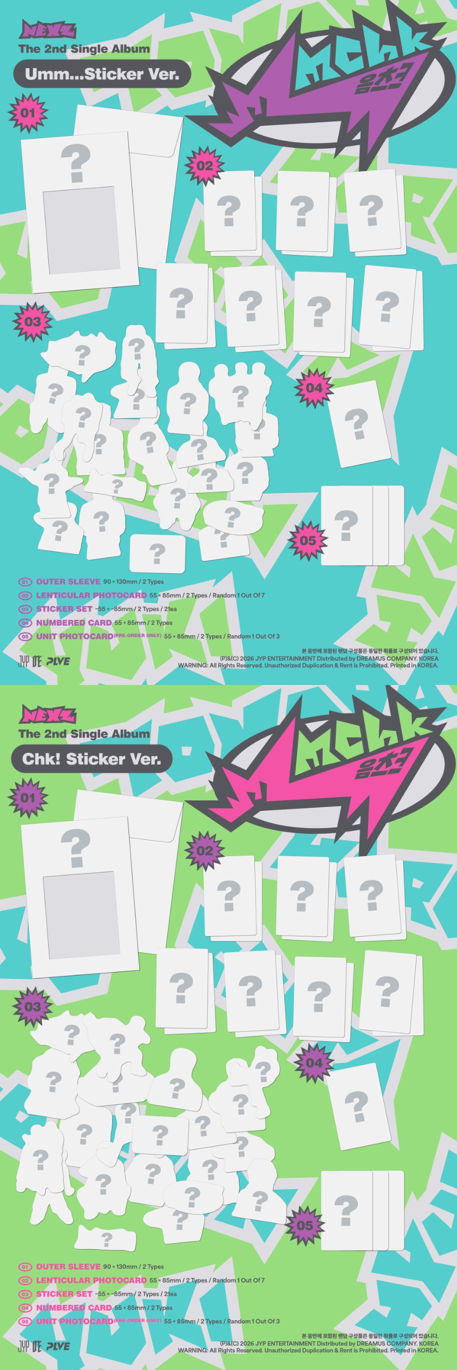 *PRE-ORDER* NEXZ - Mmchk [Sticker Ver.] + POB