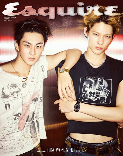 *PRE-ORDER* ESQUIRE MAGAZINE KOREA JULY 2026 ISSUE (Cover: ENHYPEN NI-KI & JUNGWON)