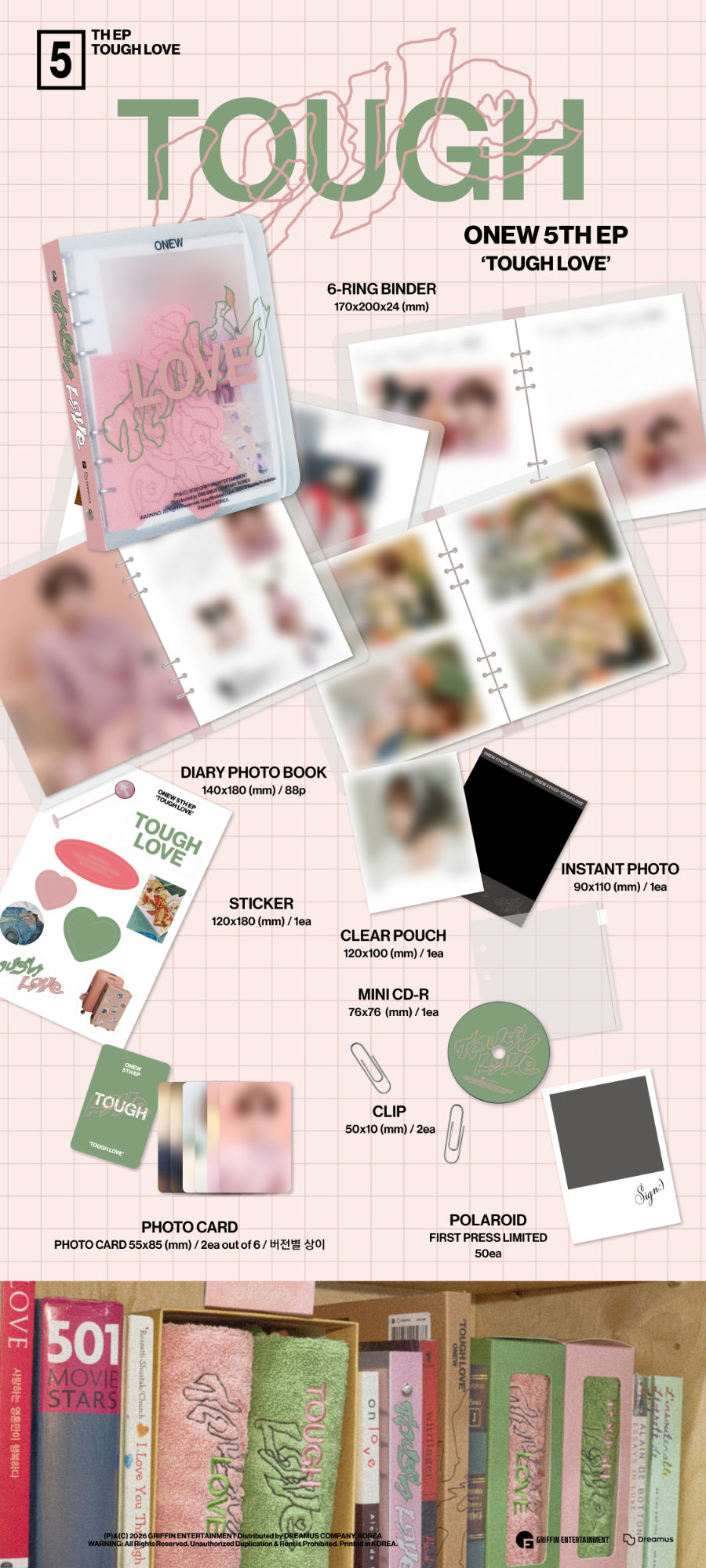 *PRE-ORDER* SHINEE ONEW - Tough Love [Note Ver.]