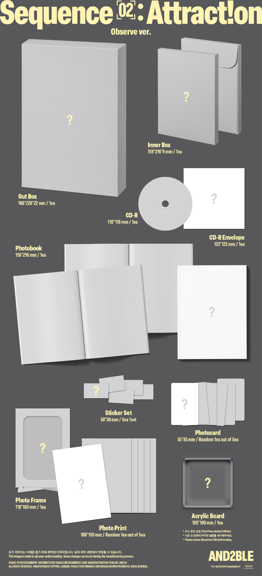 *PRE-ORDER* AND2BLE- Sequence 02: Attraction [Photobook Ver.]