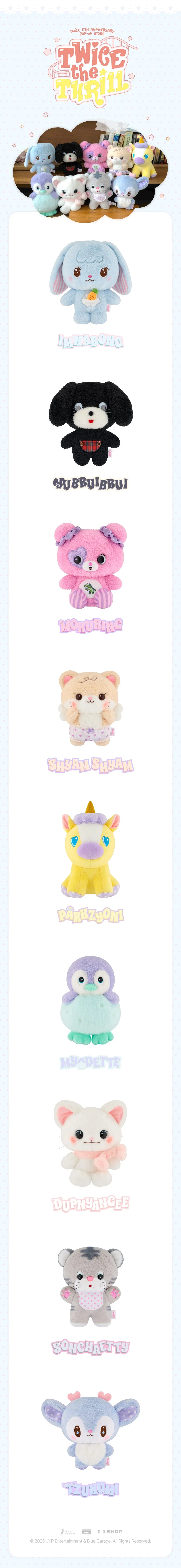 *PRE-ORDER* TWICE - [TWICE THE THRILL POP-UP MD] Original Plush