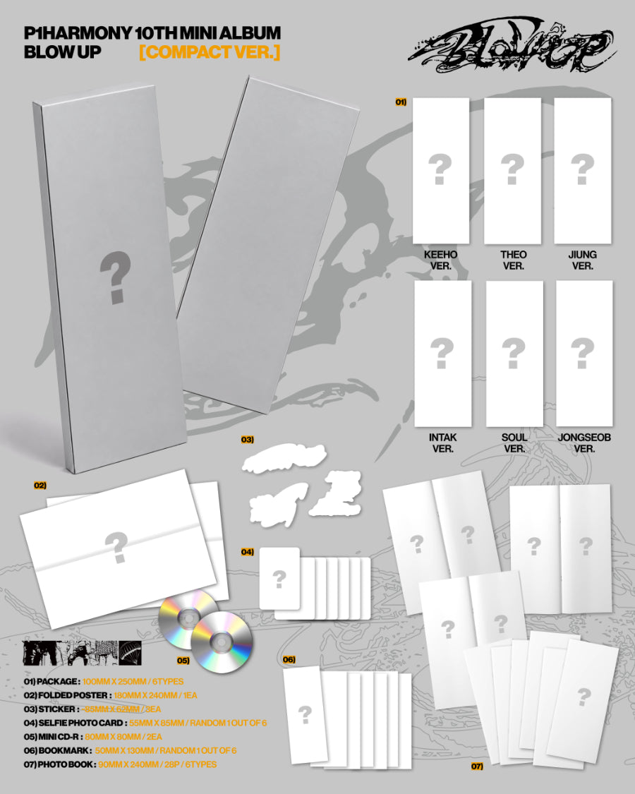 *PRE-ORDER* P1HARMONY - Blow Up [Compact Ver.]