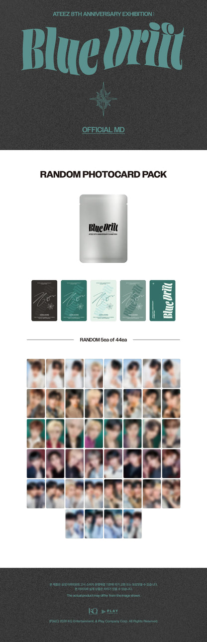 *PRE-ORDER* ATEEZ - [8th Anniversary Exhibition: Blue Drift Official MD] Random Photocard Pack
