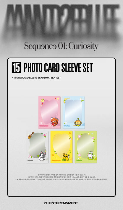 *PRE-ORDER* AND2BLE - [SEQUENCE 01: CURIOSITY POP UP OFFICIAL MD] Photocard Sleeve Set
