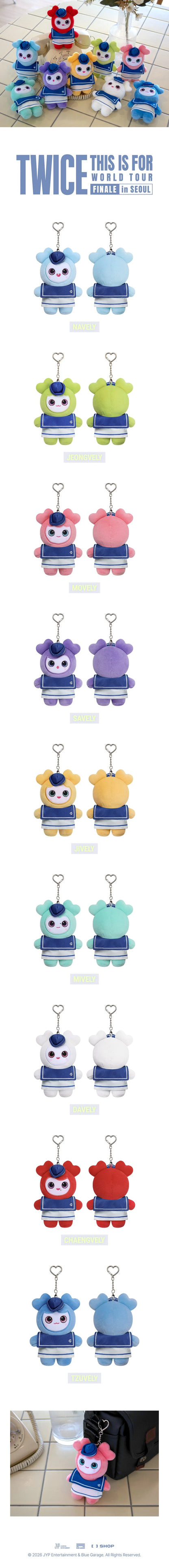 *PRE-ORDER* TWICE - [This Is For 2026 World Tour Finale In Seoul MD] Lovely Plush Baby (Marine Ver.)
