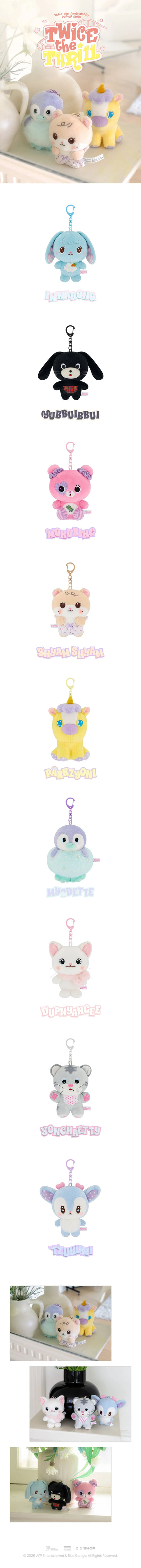 *PRE-ORDER* TWICE - [TWICE THE THRILL POP-UP MD] Plush Keyring