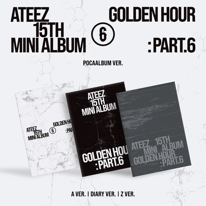 *PRE-ORDER* ATEEZ - Golden Hour: Part 6 (15th Mini Album) [Poca Ver.] + POB