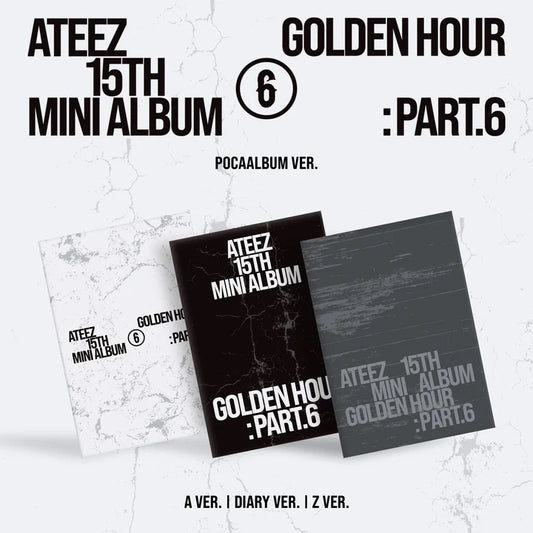 *PRE-ORDER* ATEEZ - Golden Hour: Part 6 (15th Mini Album) [Poca Ver.] + POB
