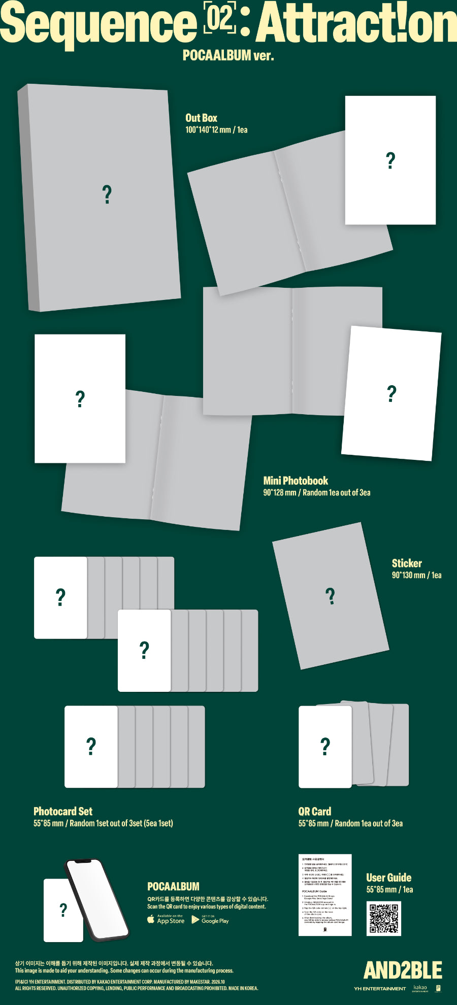 *PRE-ORDER* AND2BLE- Sequence 02: Attraction [Poca Ver.]