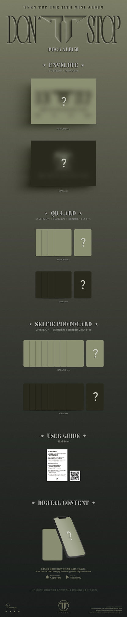 *PRE-ORDER* TEEN TOP - Don't Stop [Poca Album]