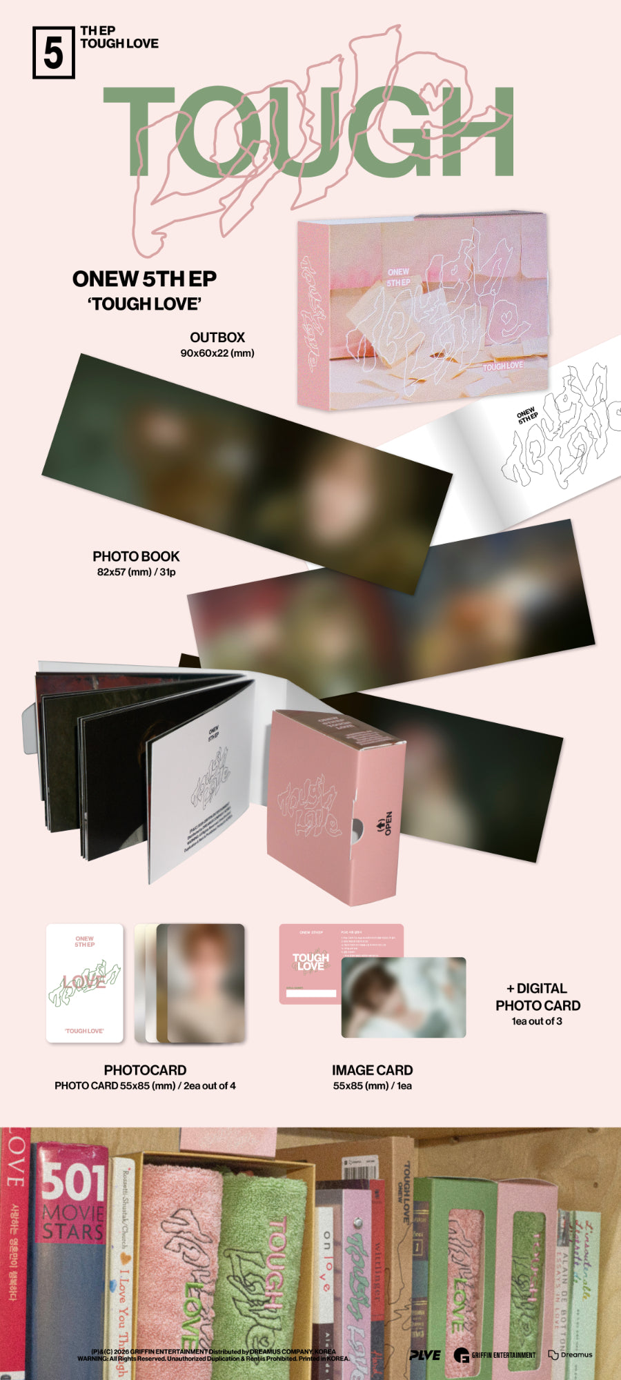 SHINEE ONEW - Tough Love [Pocket Book Ver.]