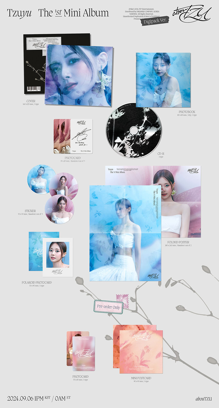 TWICE TZUYU - abouTZU (1st Mini Album) [Digipack Ver.]