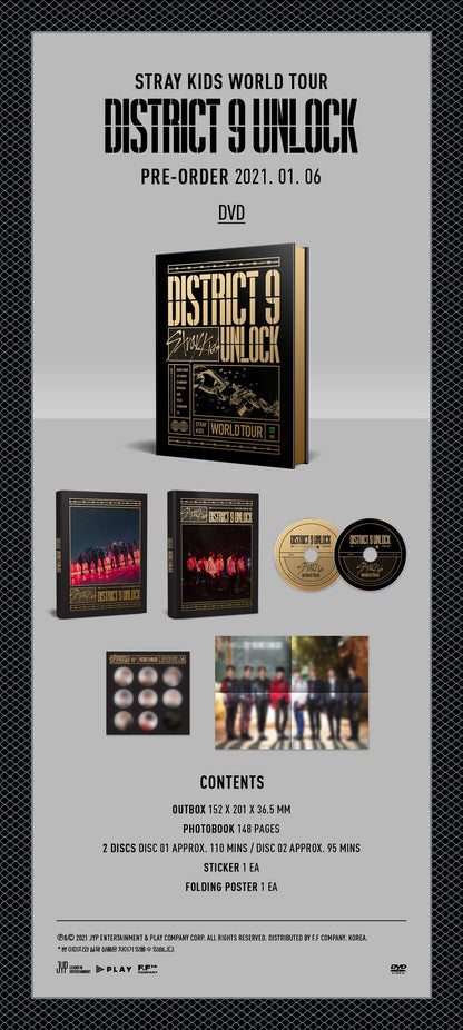 STRAY KIDS - World Tour 'District 9 : Unlock' in SEOUL DVD [Reprint]
