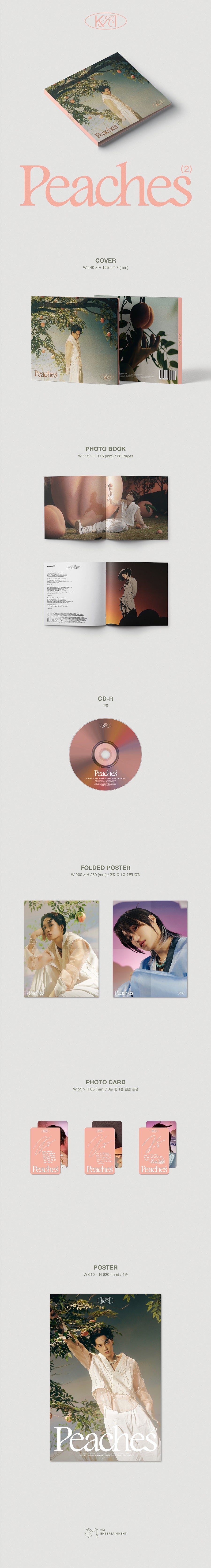 EXO KAI - Peaches (2nd Mini Album) [Digipack Ver.]