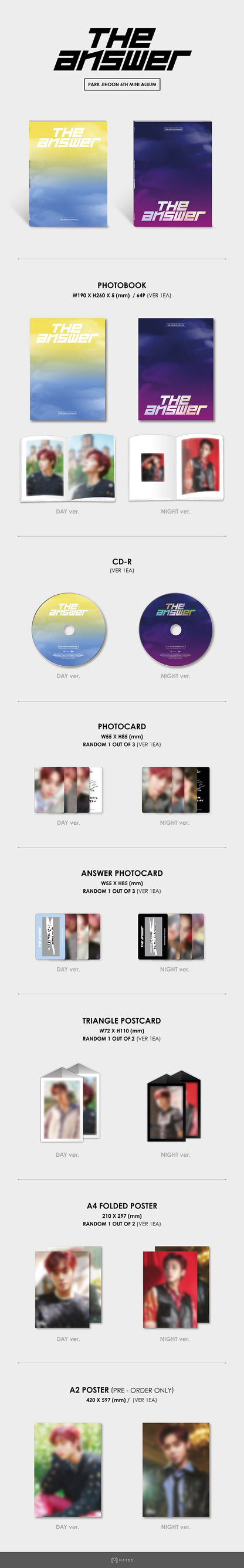PARK JIHOON - THE ANSWER (6th Mini Album)