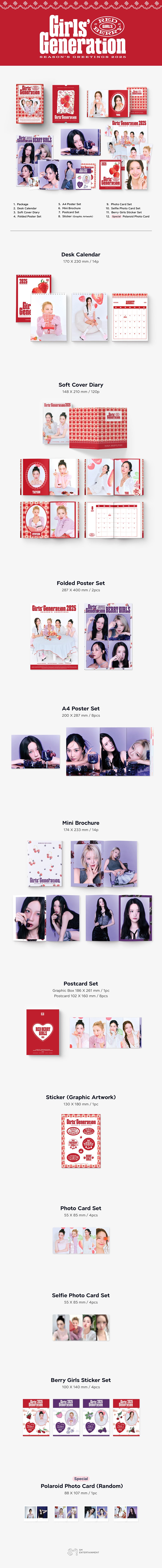 *PRE-ORDER* GIRLS' GENERATION - 2025 SEASON'S GREETINGS [Red Berry Girls]