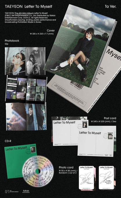 TAEYEON - Letter To Myself (6th Mini Album) [To Ver.]