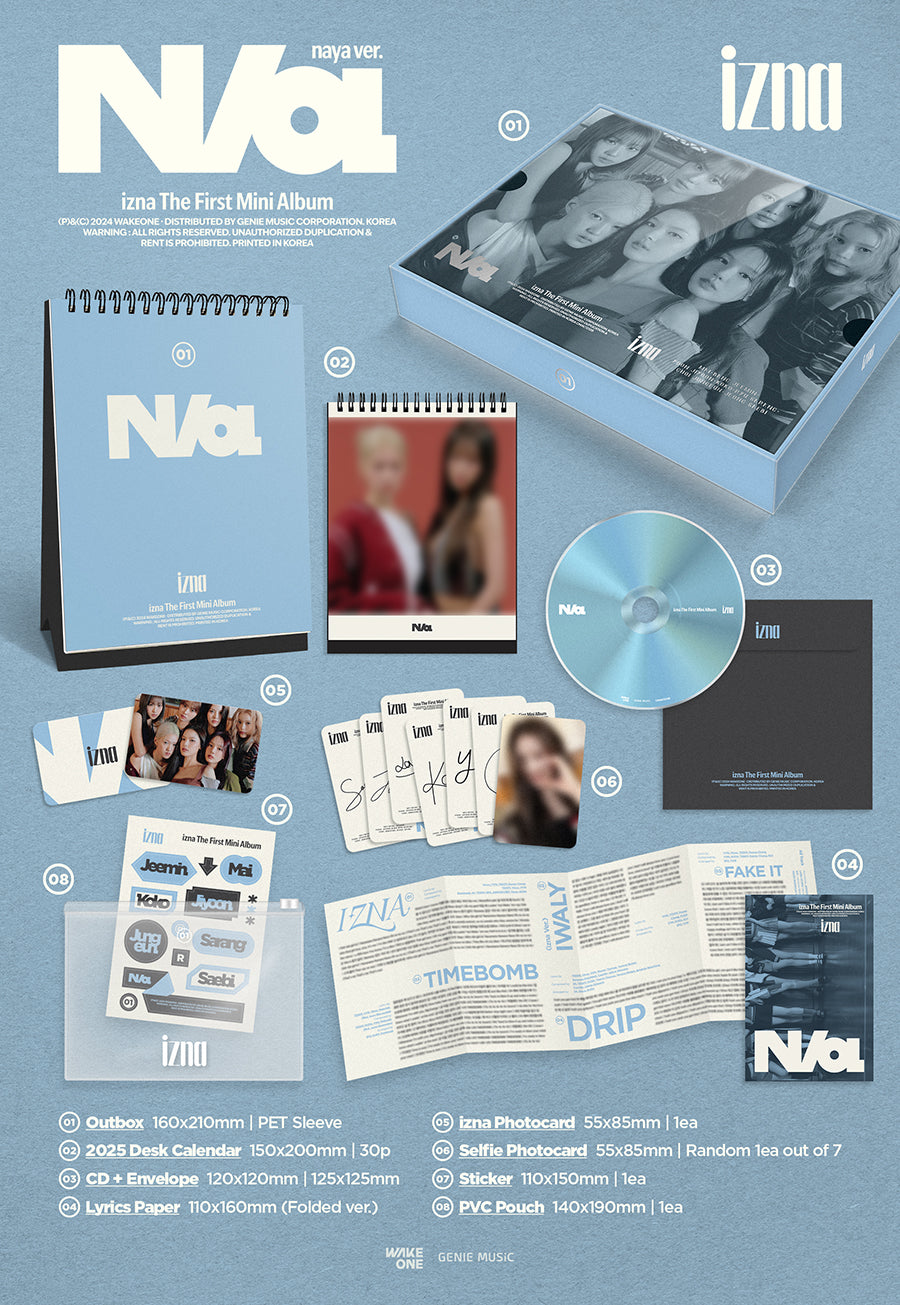 izna N/A アルバム iz ver. na ver 2種 新品未開封⑤ izna - [N/a] 1st Mini Album 2 Version SET – kpopalbums.com