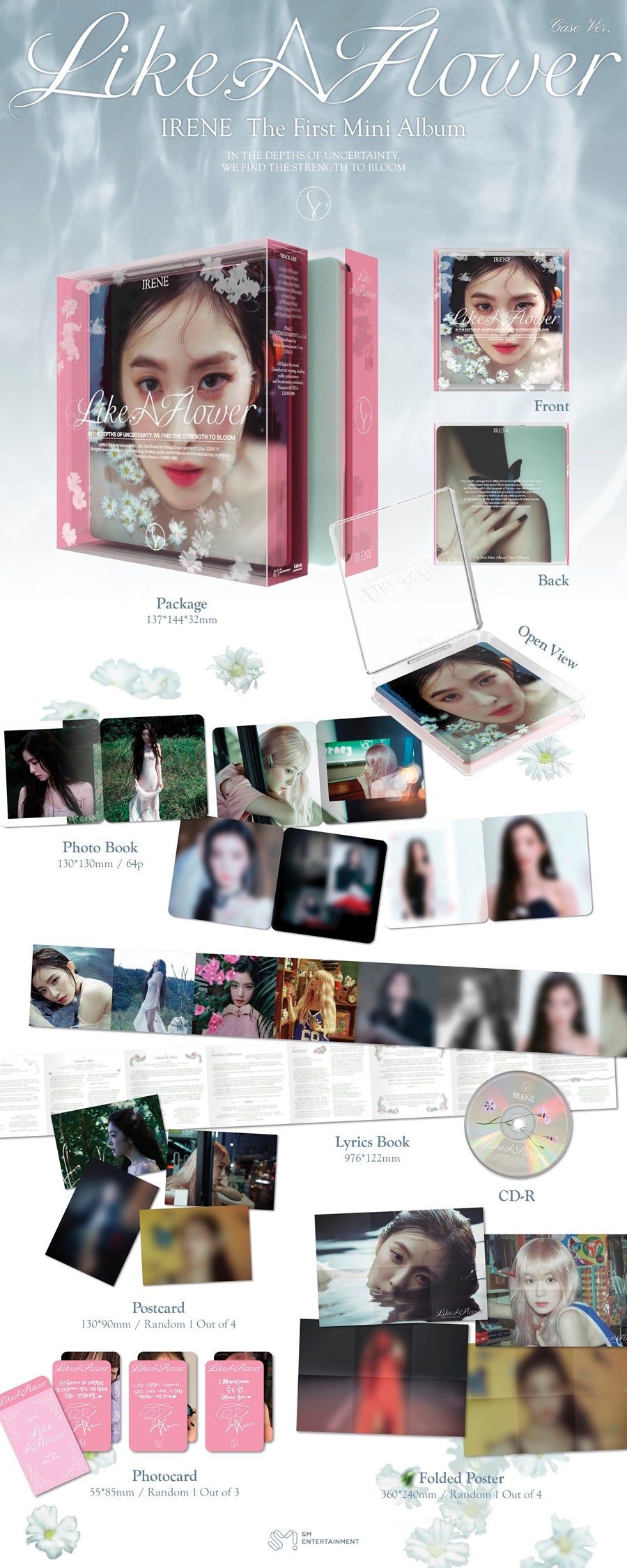 *PRE-ORDER* RED VELVET IRENE - Like A Flower (1st Mini Album) [Case Ver.]