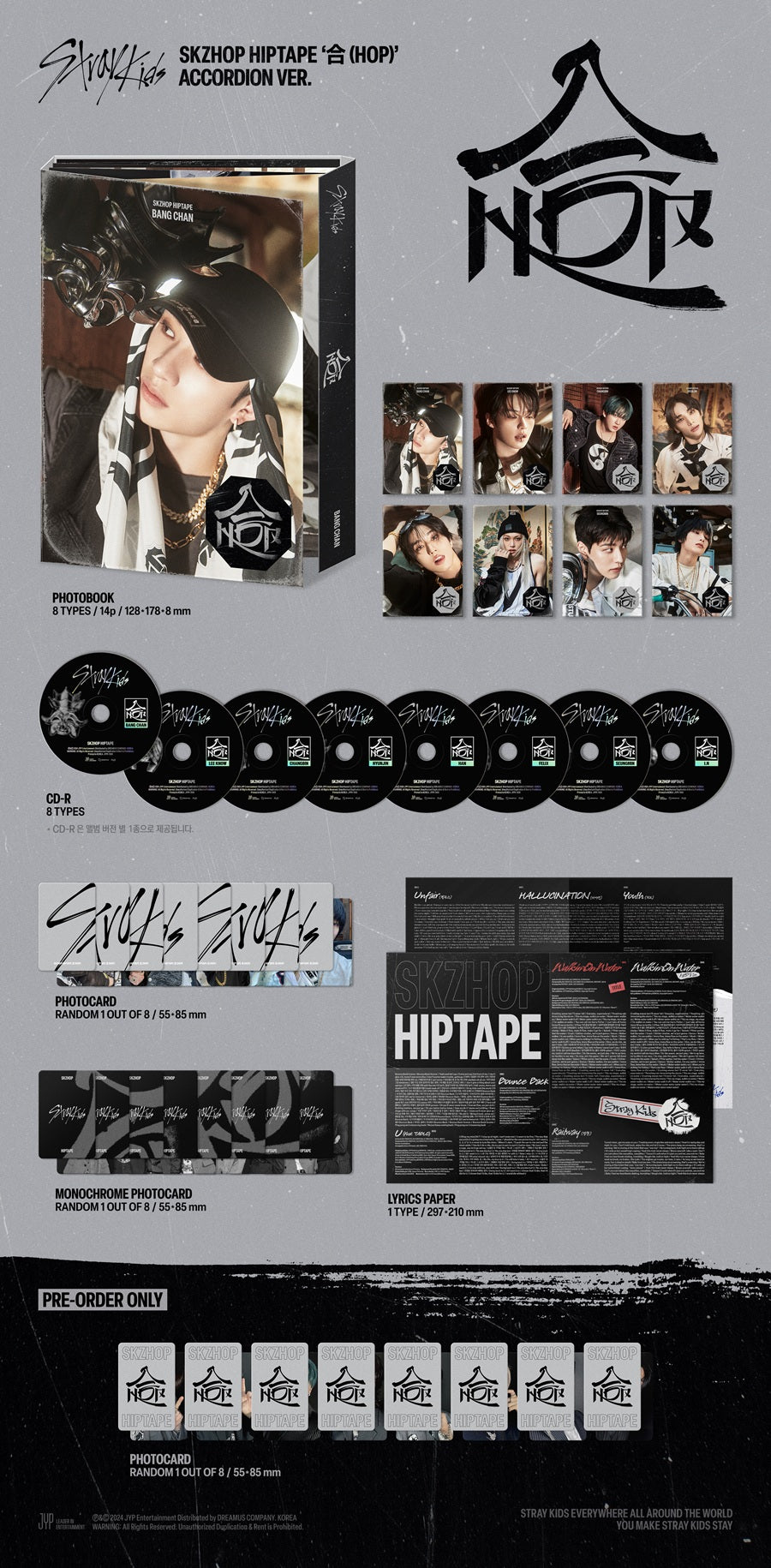 *PRE-ORDER* STRAY KIDS - 合 (HOP) [Accordion Ver.] + POB