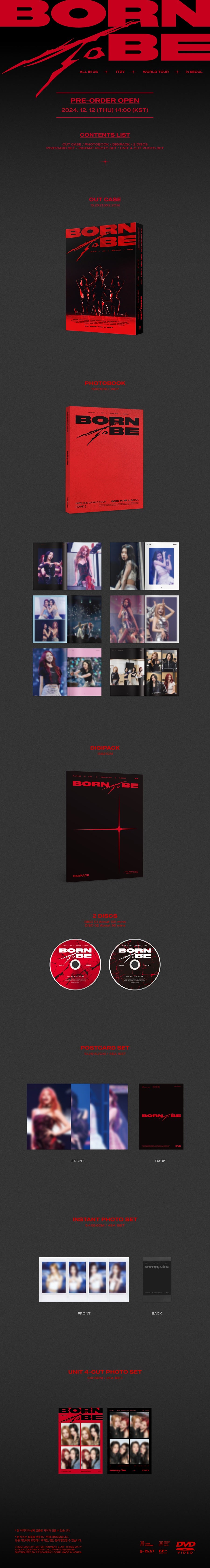 *PRE-ORDER* ITZY - 2ND WORLD TOUR BORN TO BE in SEOUL DVD