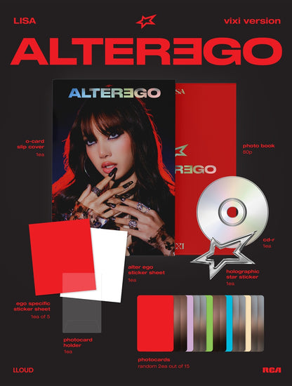 BLACKPINK LISA - ALTER EGO (1st Studio Album) [Photobook Ver.]