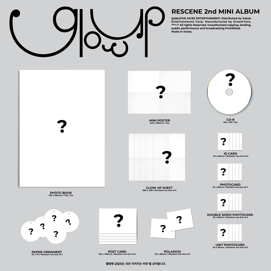 *PRE-ORDER* RESCENE - Glow Up (2nd Mini Album)