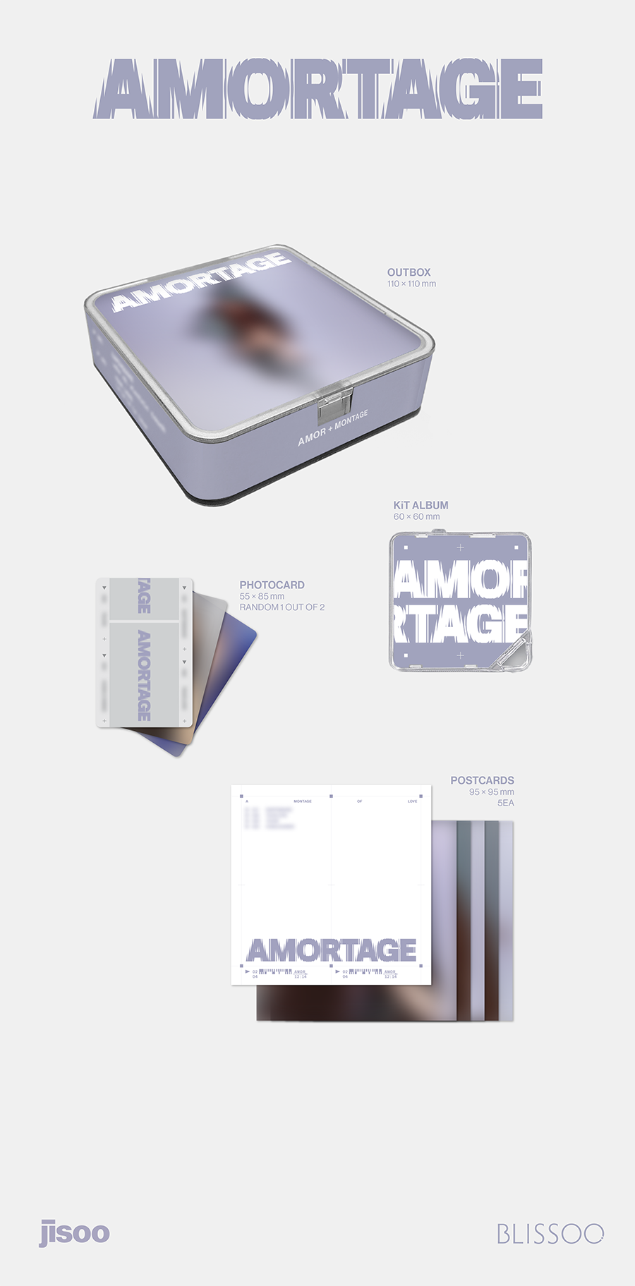 BLACKPINK JISOO - AMORTAGE (1st Mini Album) [App Ver.]