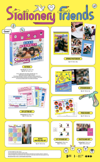 *PRE-ORDER* TOMORROW X TOGETHER - 2025 DECO KIT: STATIONERY FRIENDS