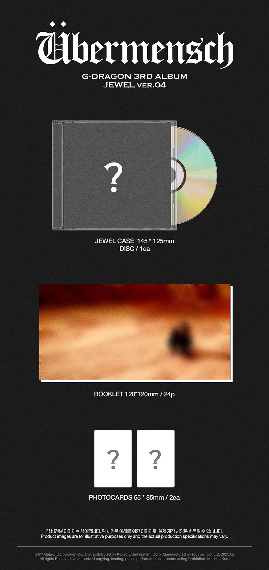 BBANGYA | G-DRAGON - Übermensch (3rd Studio Album) [Jewel Case
