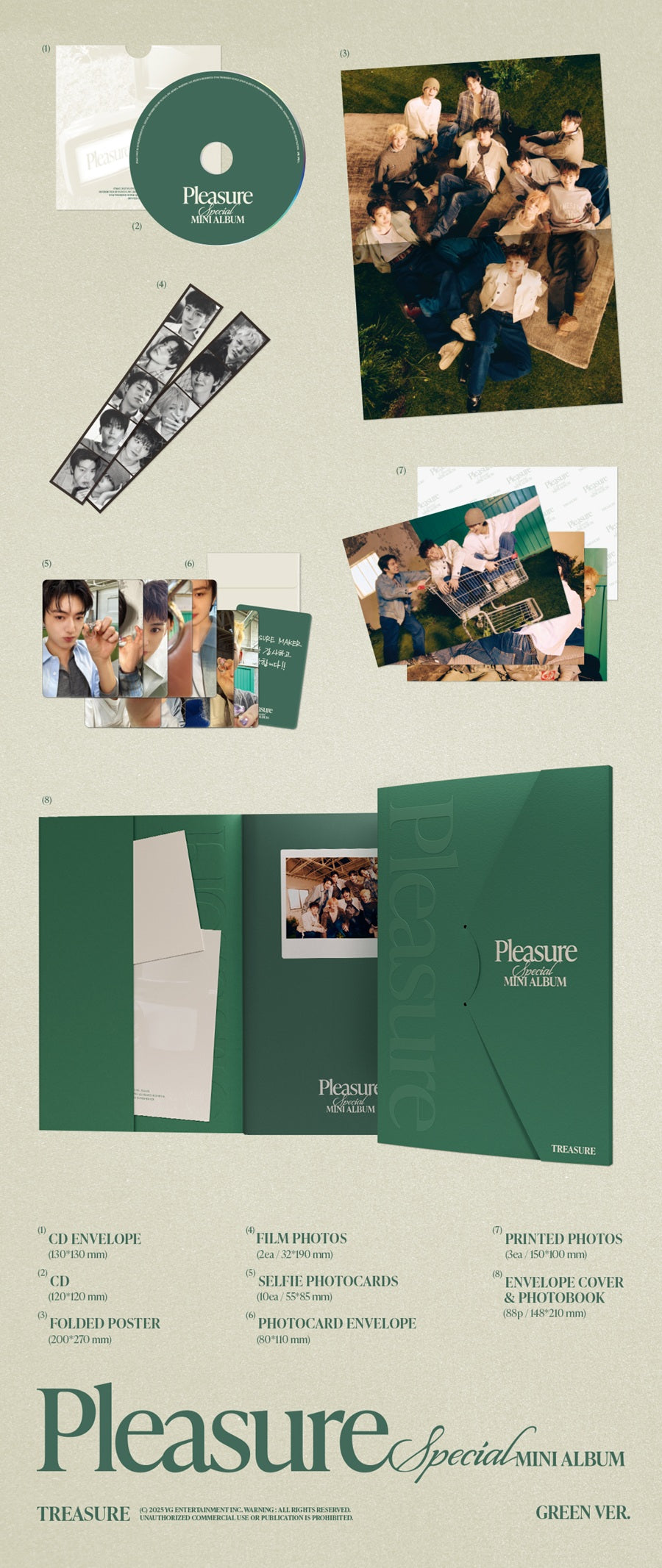 TREASURE - Pleasure (Special Mini Album) [Green Ver.]
