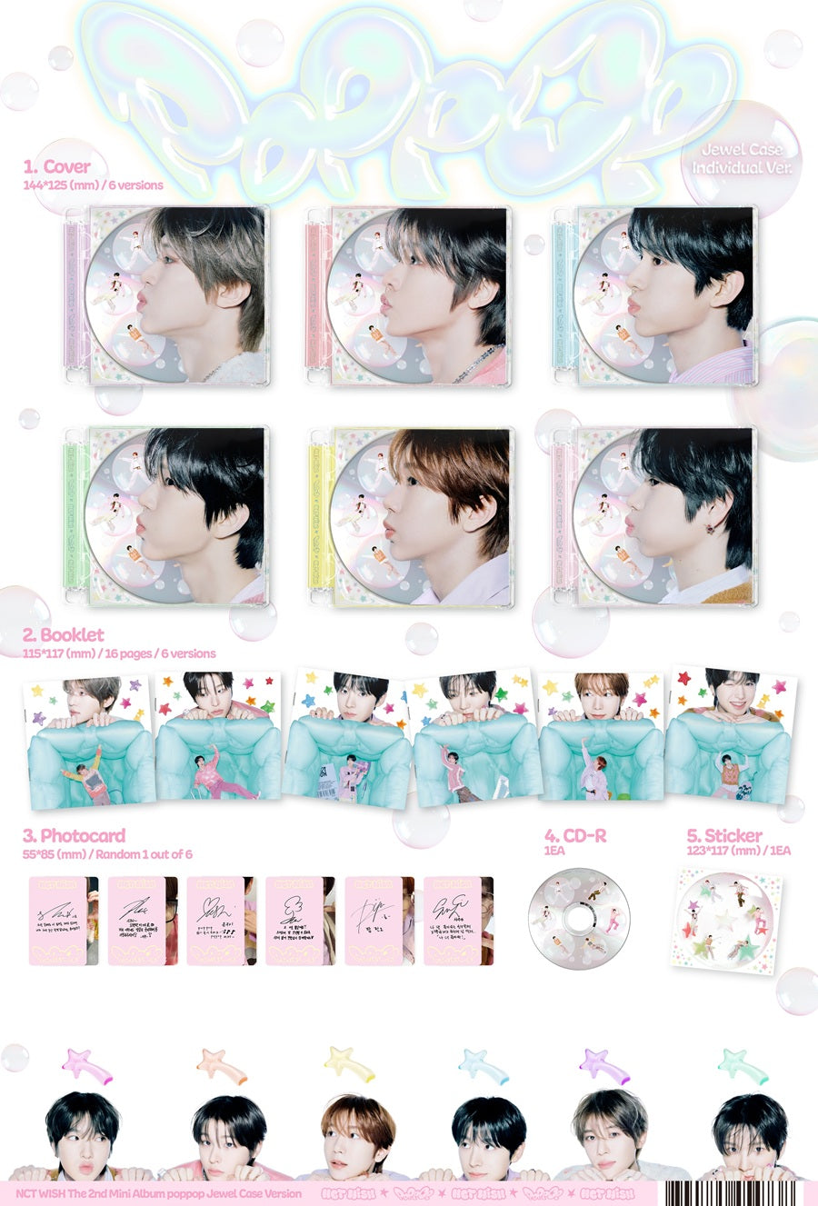 NCT WISH - poppop (2nd Mini Album) [Jewel Case Ver.]