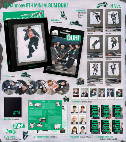[SIGNED] P1HARMONY - DUH! (8th Mini Album) [H Ver.]
